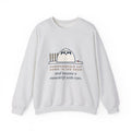 Sheepadoodle Sweatshirt, Sat Down in the Snow and Became a Snowdrift with Eyes, Funny Snowy Yard Crewneck