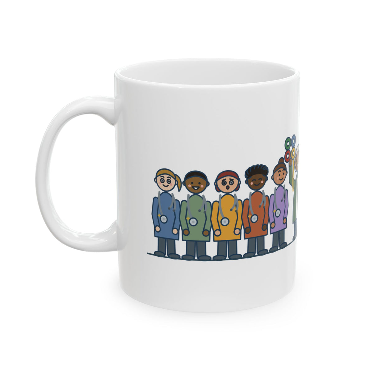 Nurse Residency Coordinator Coffee Mug - Twenty Identical New Stethoscopes