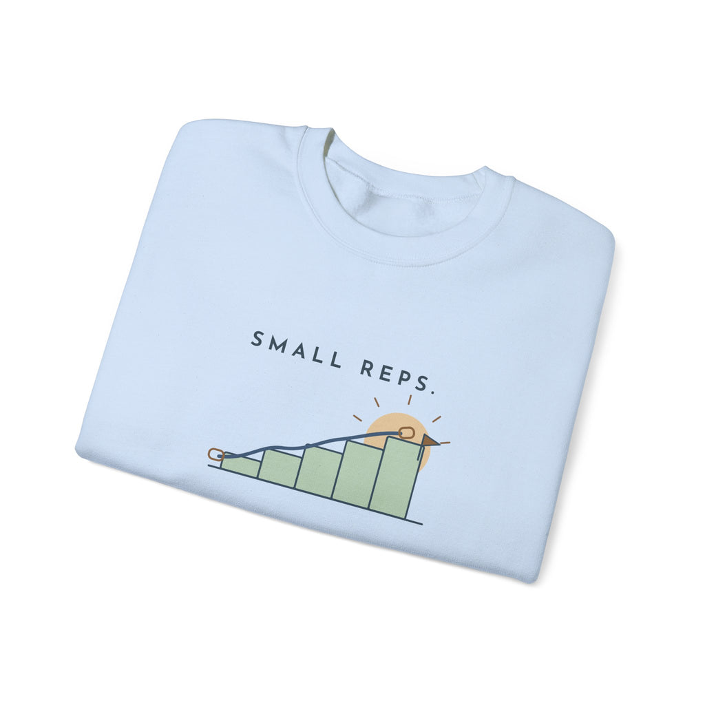 Physical Therapist and OT Crewneck Sweatshirt - Small Reps, Big Comebacks Gift