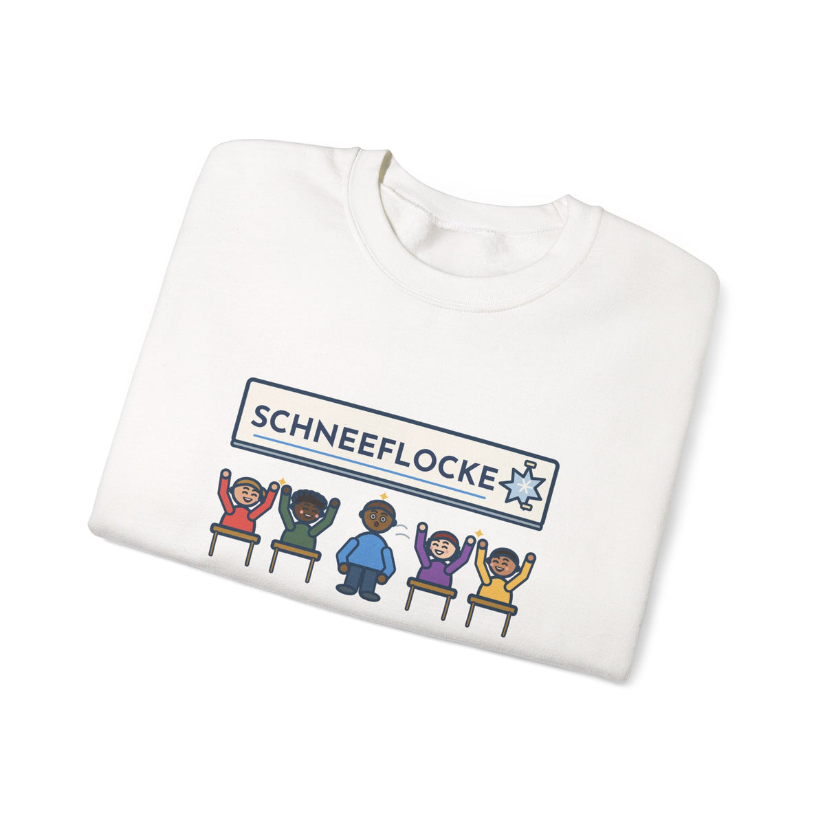 German Teacher Sweatshirt, Taught One Twelve-Letter Word, The Class Cheered When Somebody Finally Said It, Funny Whiteboard Win Crewneck