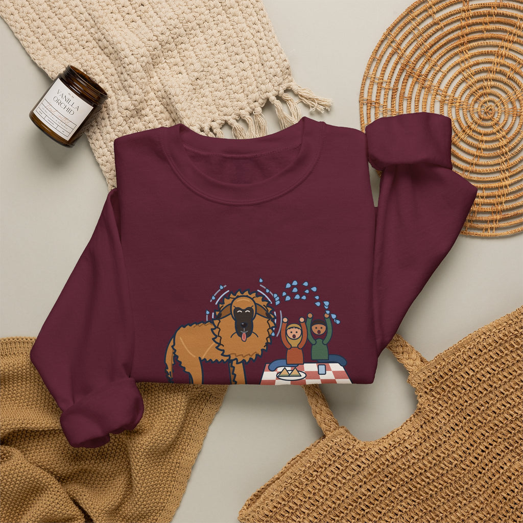 Leonberger Crewneck Sweatshirt - Shook Off the Lake Next to the Picnic