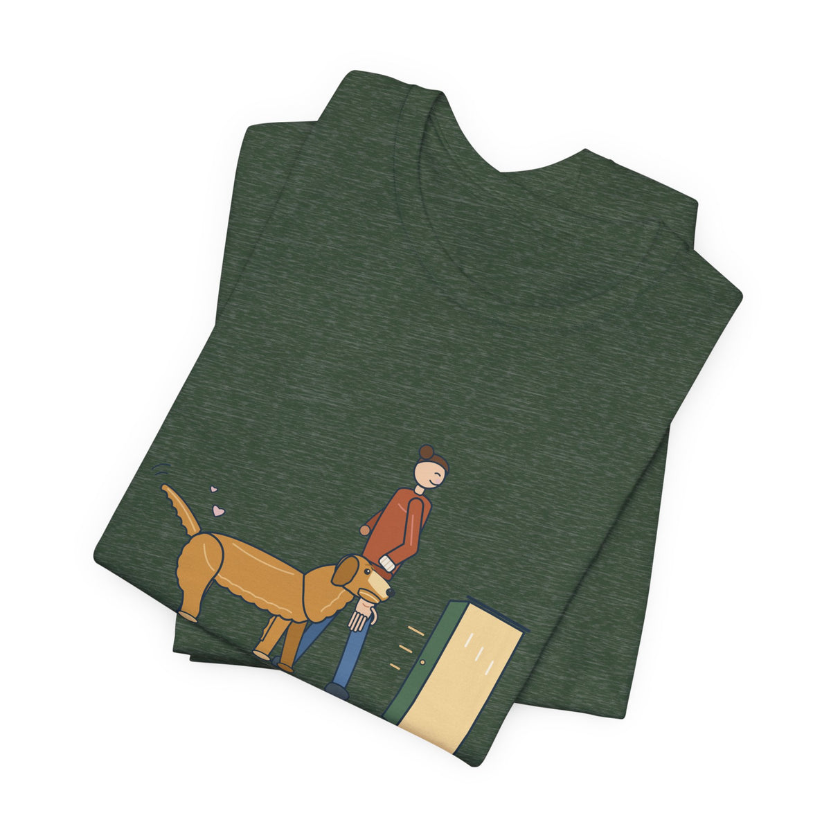 Golden Retriever T-Shirt - Walks Me Inside by the Wrist. Soft-Mouth Golden Tee