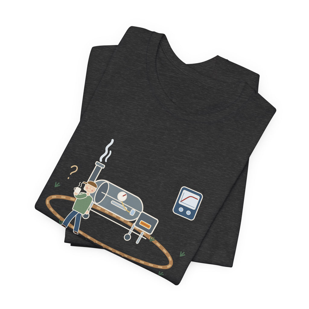 BBQ Smoker T-Shirt - Brisket Stall. Pacing the Yard. Funny Pitmaster Dad Tee