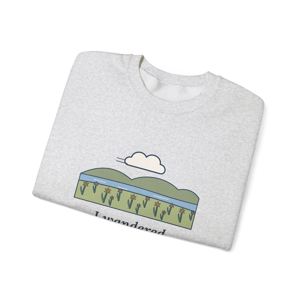 I Wandered Lonely as a Cloud Sweatshirt, Spring Wordsworth Quote Crewneck with Daffodil Meadow