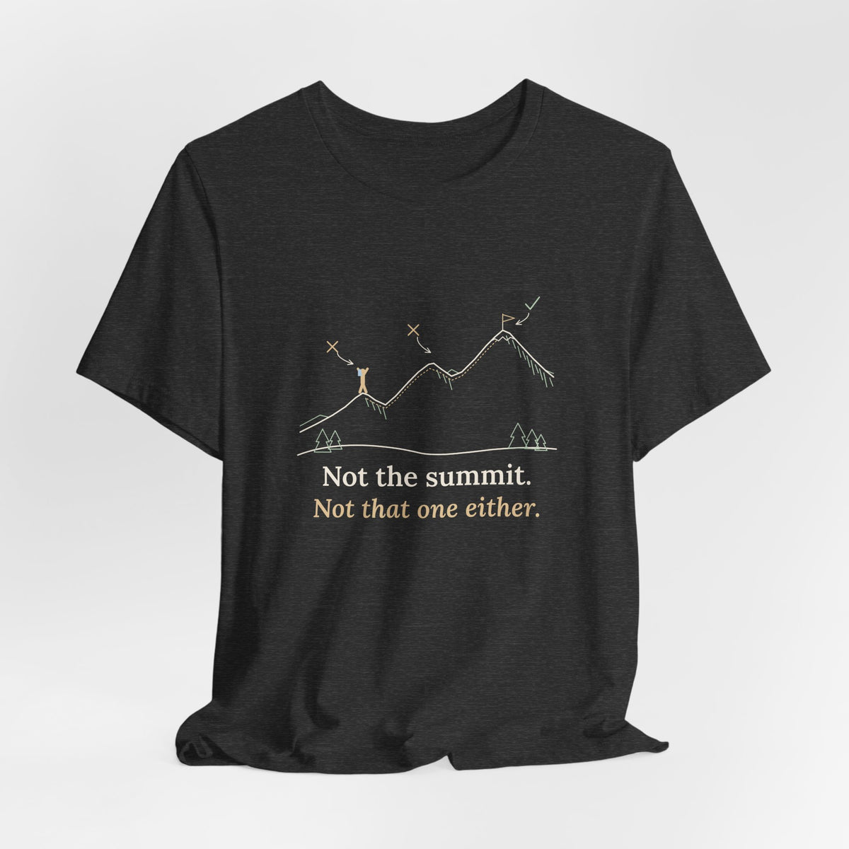 Colorado 14ers T-Shirt - Not the Summit. Not That One Either. Funny Hiking Tee