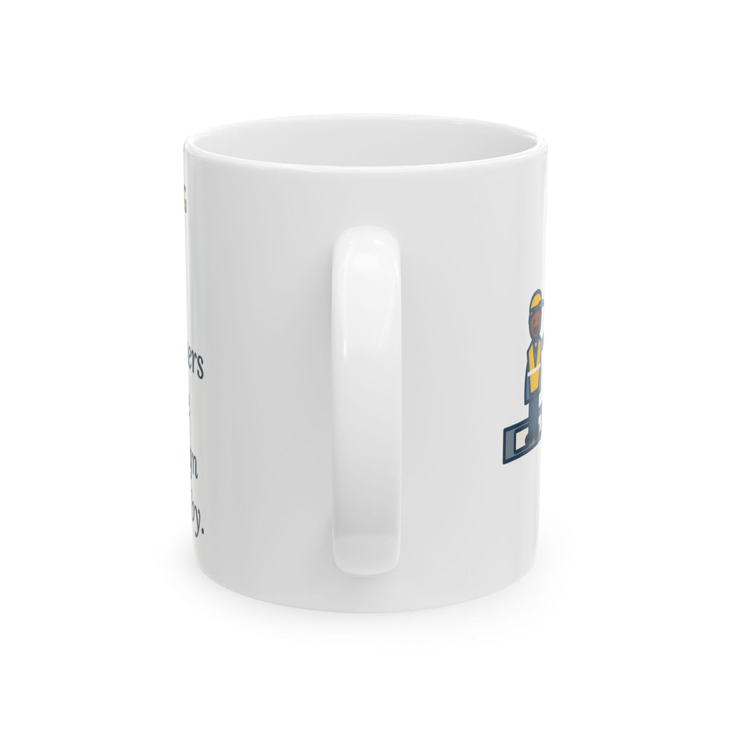 Crossing Guard Mug, The Kindergartners High-Five My Stop Sign on the Way By, Funny Coffee Mug 11oz