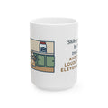 Sits by the Treat Jar and Sighs Loudly Every Eleven Minutes 15oz Mug, Large Funny Shih-Poo Coffee Mug
