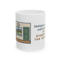 Maltipoo Mug, Seven Pounds, Waits on the Stairs at 3:10 Every Day for the School Bus, Funny Coffee Mug 11oz