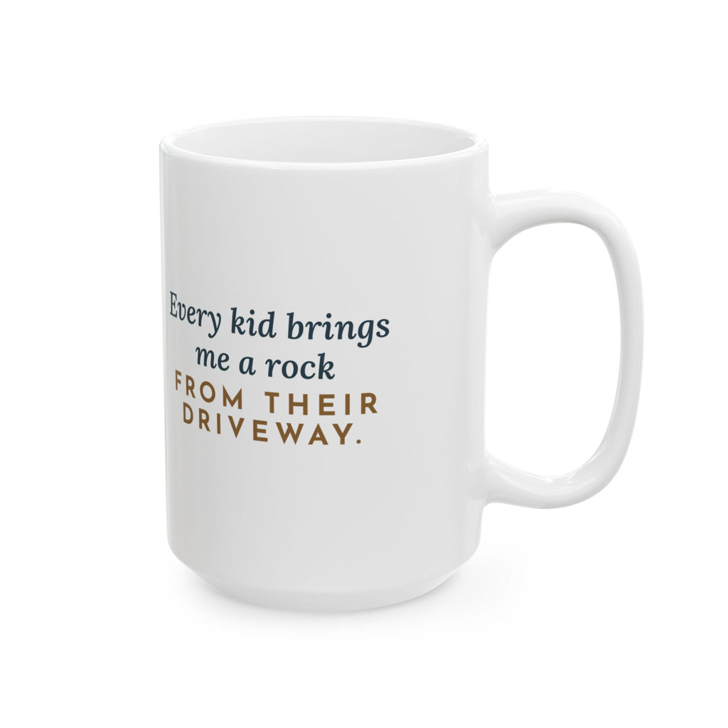 Large 15oz Earth Science Teacher Mug - Driveway Rock Collection and the One Geode