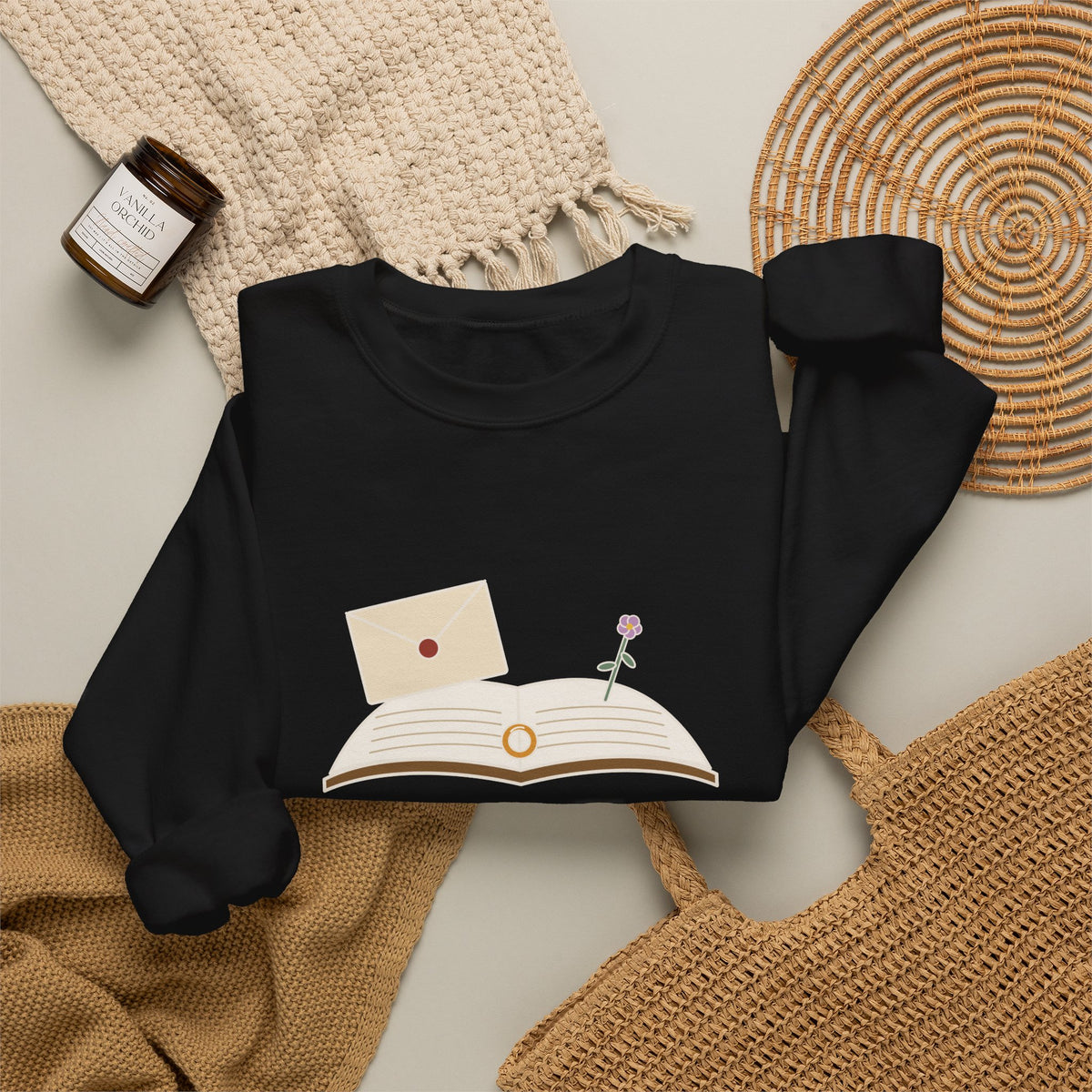 Reader, I Married Him Sweatshirt, Wedding Brontë Quote Crewneck with Letter and Ring
