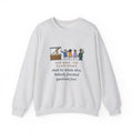 Zoology Teacher Crewneck Sweatshirt - Class Snake Shed During the Quiz