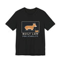 Corgi T-Shirt - Built Low for Stability Corgi Owner Blueprint Tee