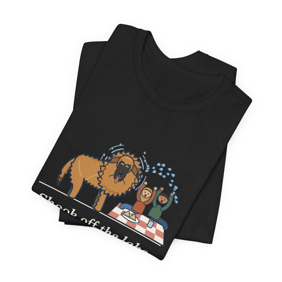 Leonberger T-Shirt - Shook Off the Lake Right Next to the Picnic Blanket