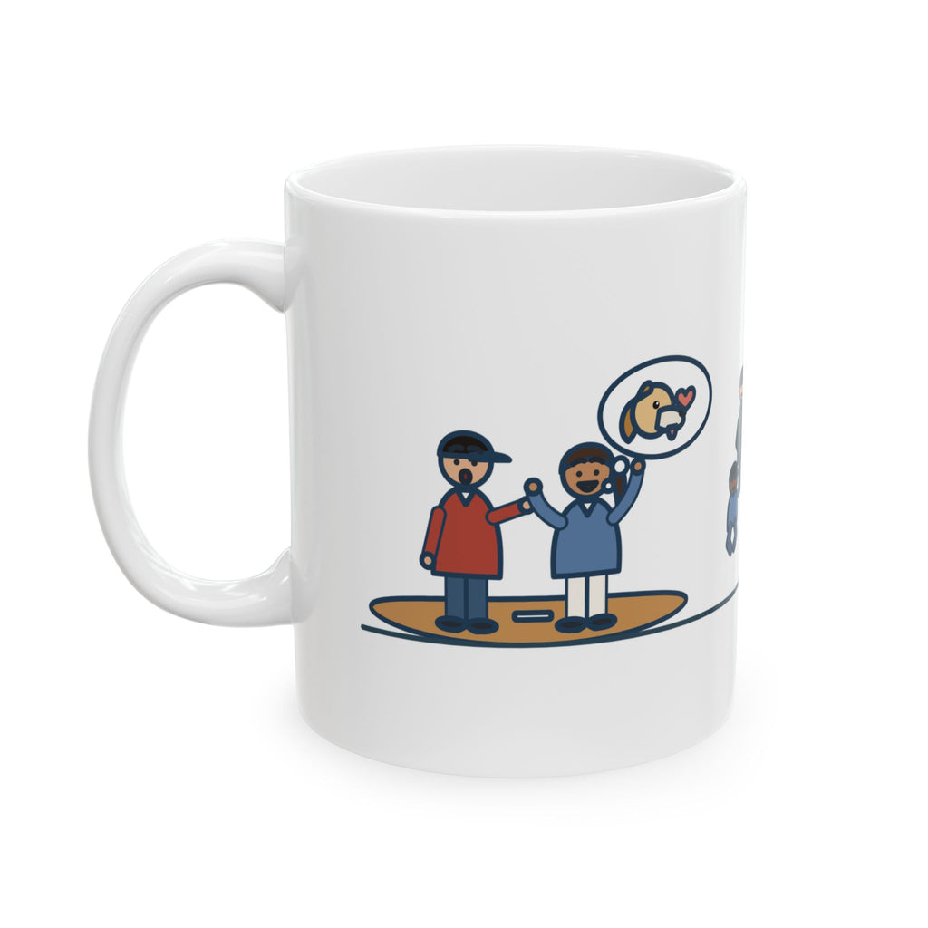 Softball Coach Mug, Called Time for a Mound Visit, Heard All About Her New Puppy, Funny Coffee Mug 11oz
