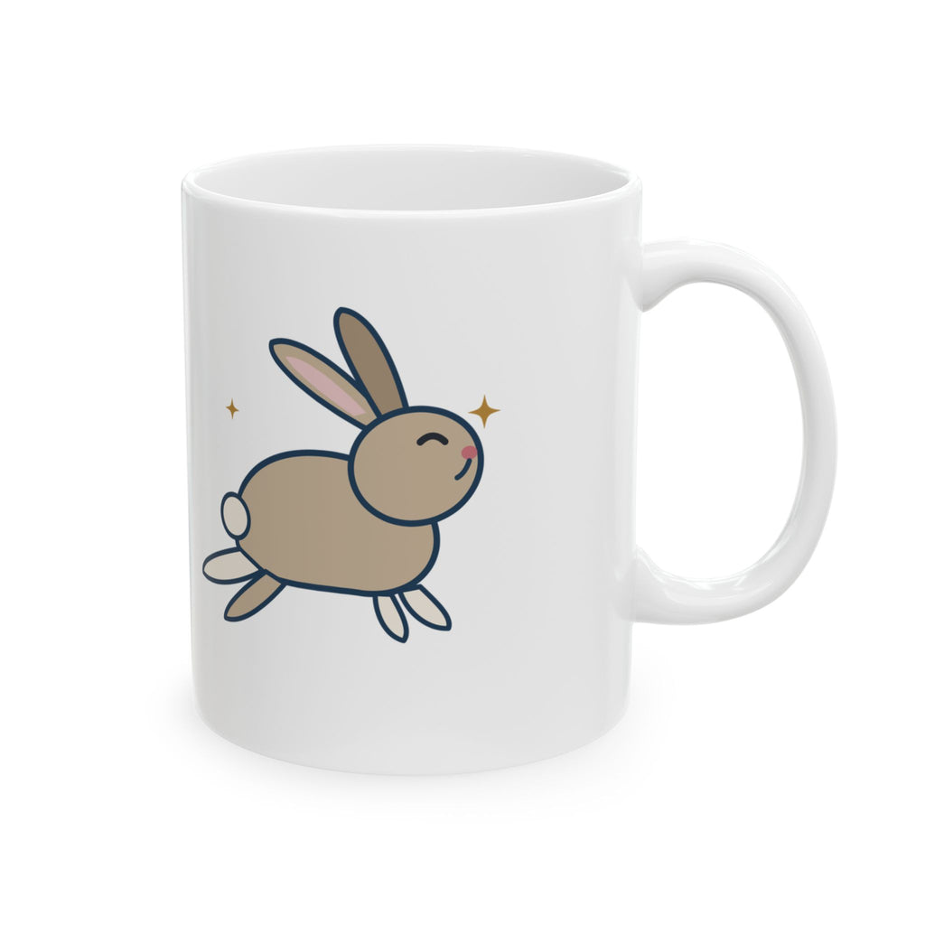 Pet Rabbits Coffee Mug - Chewed the Charger. Did a Binky. Bunny Owner Gift Mug
