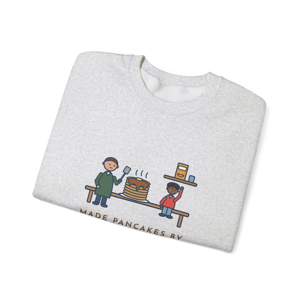 Parent Sweatshirt, Made Pancakes by Special Request, The Kid Now Wanted Cereal, Funny Breakfast Table Crewneck