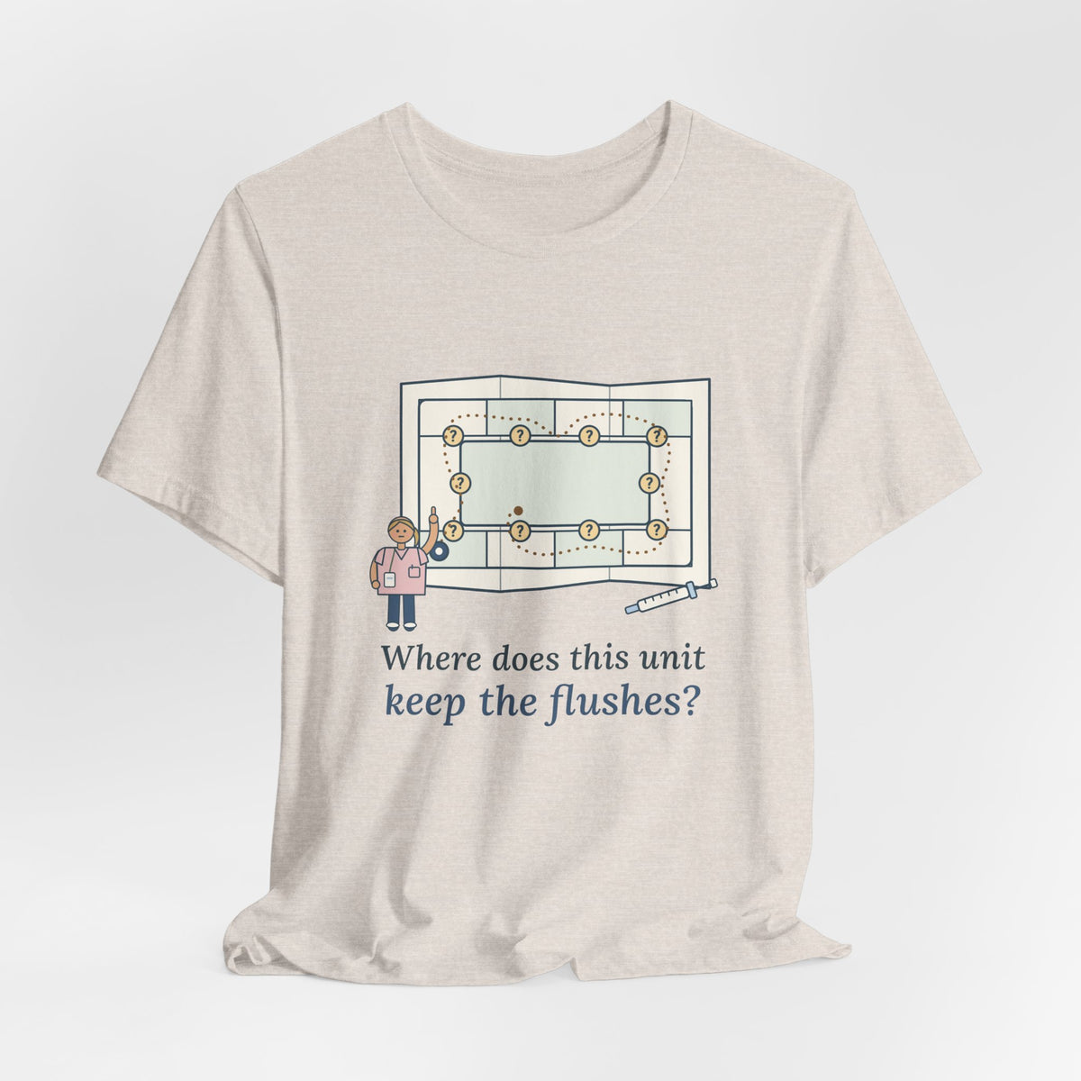 Float Nurse T-Shirt - Where Does This Unit Keep the Flushes? Float Pool Tee
