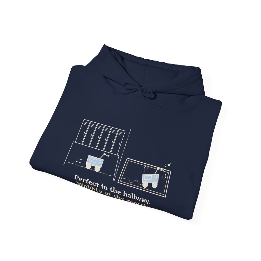Robotics Team Coach Hoodie - Wobbly at the Match Robot Club Sweatshirt