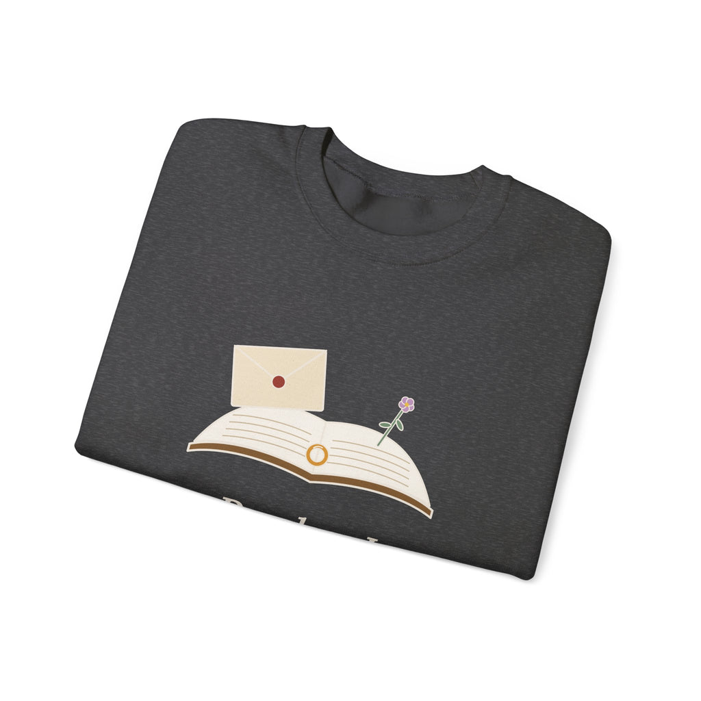 Reader, I Married Him Sweatshirt, Wedding Brontë Quote Crewneck with Letter and Ring