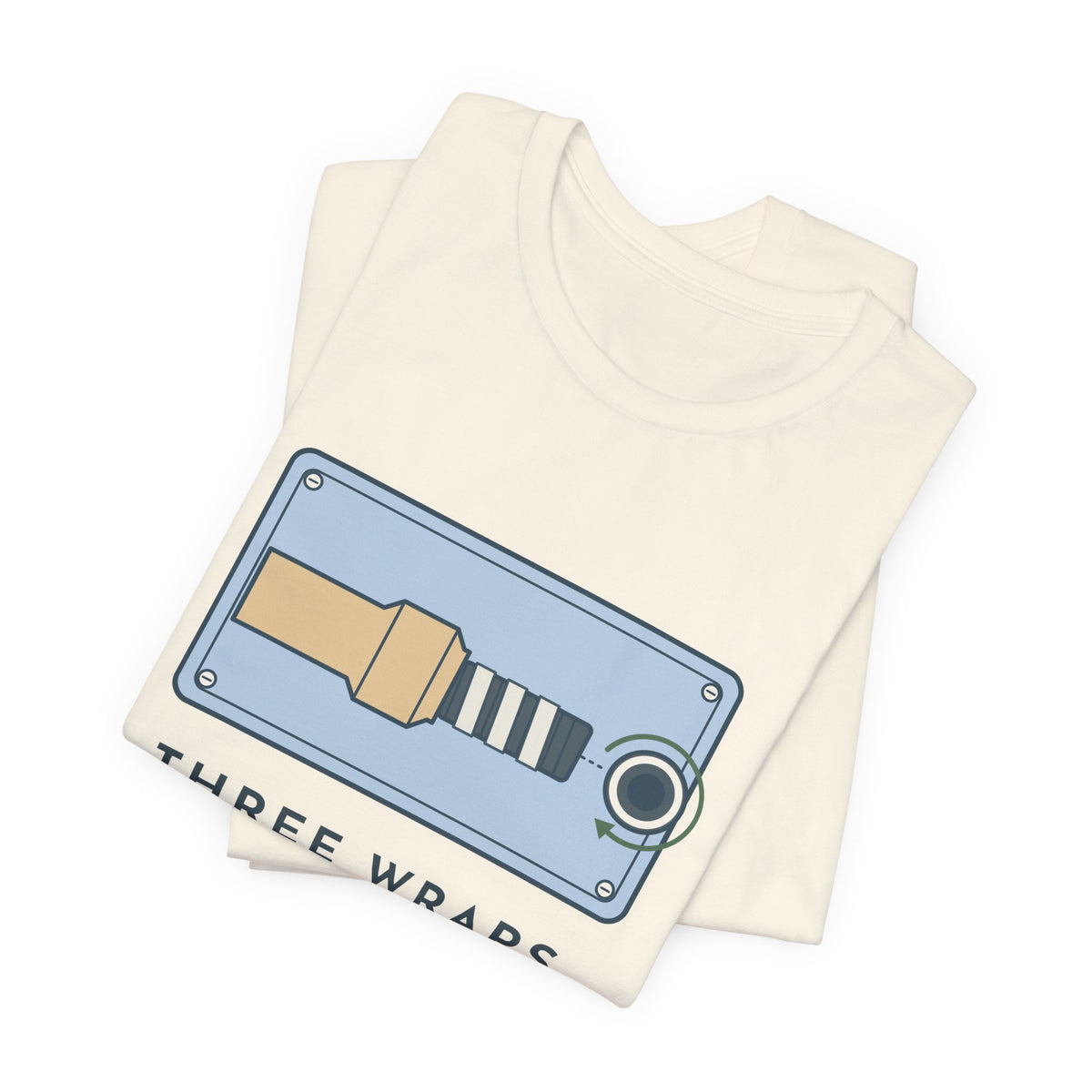 Plumber T-Shirt - Three Wraps, Clockwise Thread Seal Tape Plumbing Tee