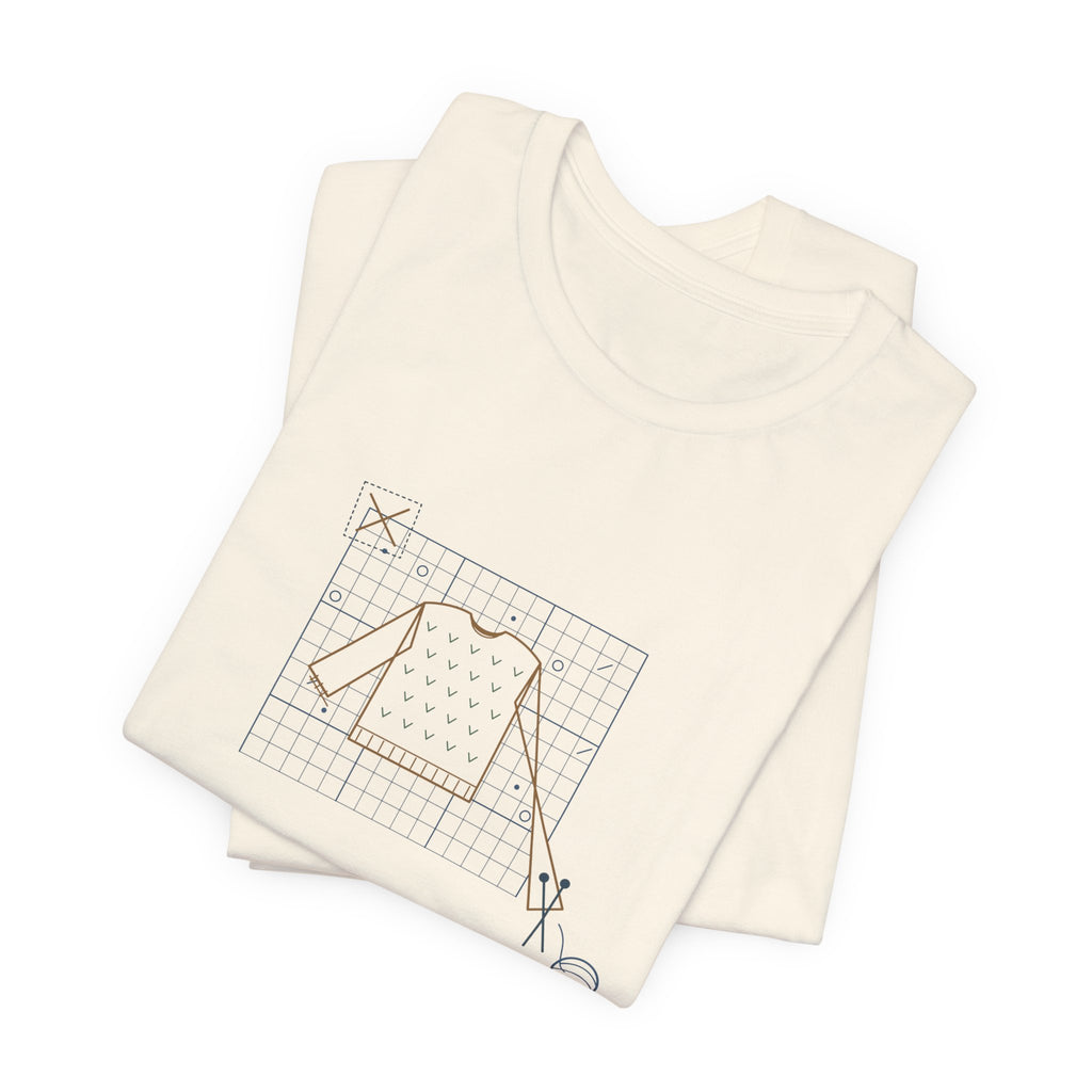 Knitting T-Shirt - Gauge Swatch: Skipped. Consequences: Pending. Knitter Tee