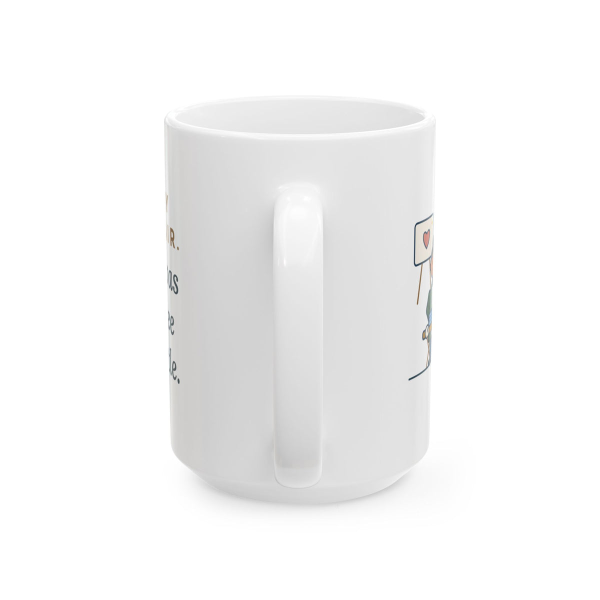Large 15oz Corporate Wellness Nurse Mug - The Line Was for the Free Water Bottle
