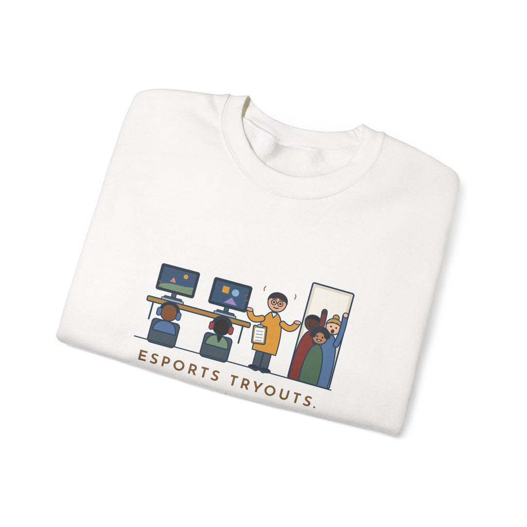 Esports Club Adviser Crewneck Sweatshirt - Tryouts and the Count It as PE Question Gift