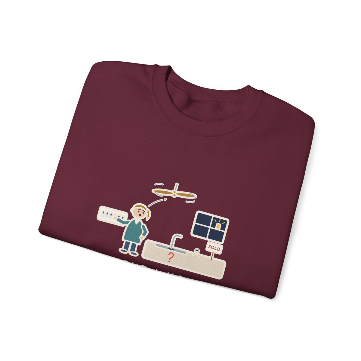 New Homeowner Sweatshirt, First Weekend Finding Which Switch Runs the Garbage Disposal, Funny Switch Plate Crewneck