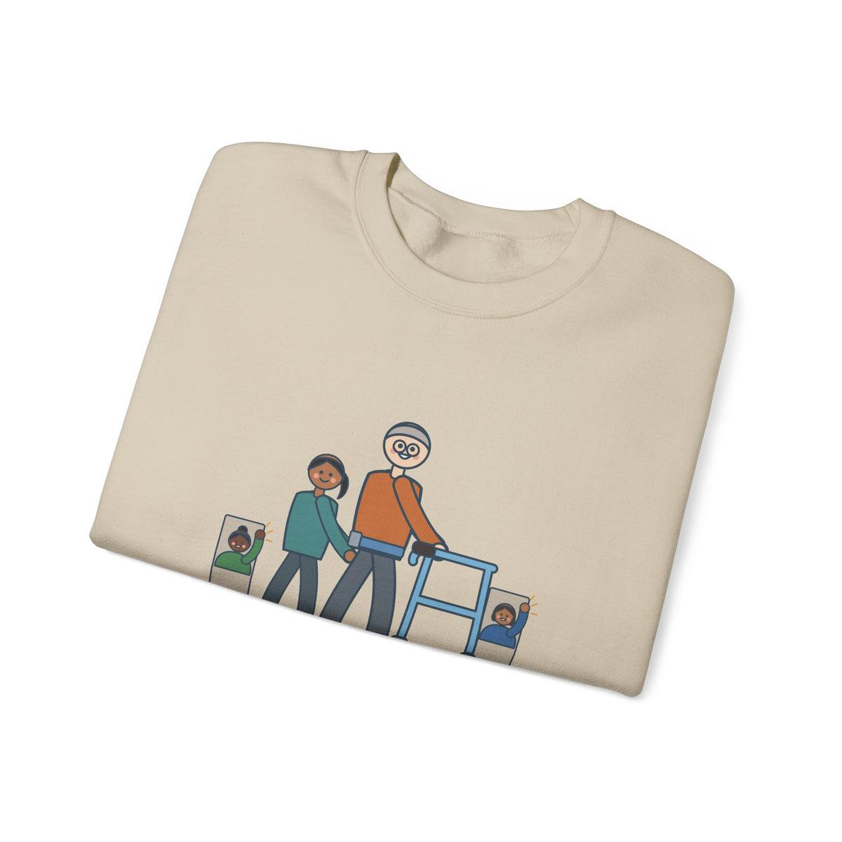Inpatient Rehab Crewneck Sweatshirt - Ten Feet With the Walker Nurse Gift