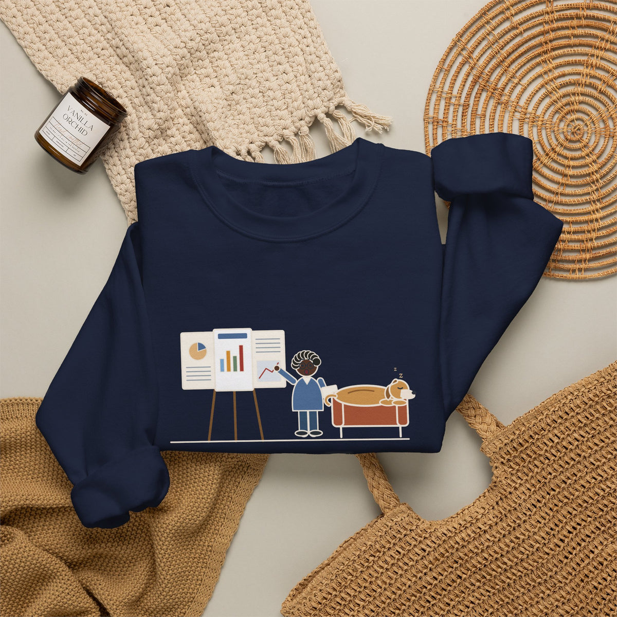 Doctor of Nursing Practice Sweatshirt, Read My Capstone Poster to the Dog Four Times Before the Defense, Funny Practice Run Crewneck