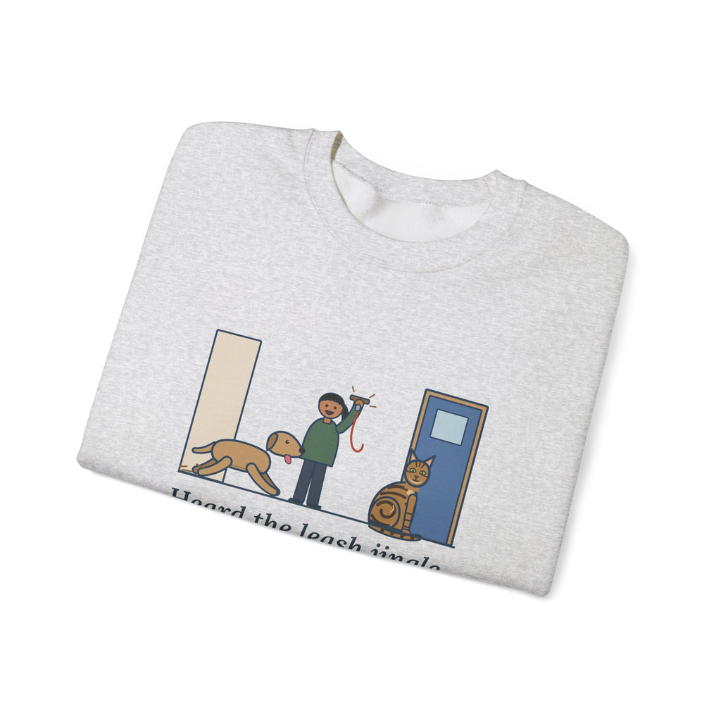 Sokoke Cat Crewneck Sweatshirt - First to the Door When the Leash Comes Out