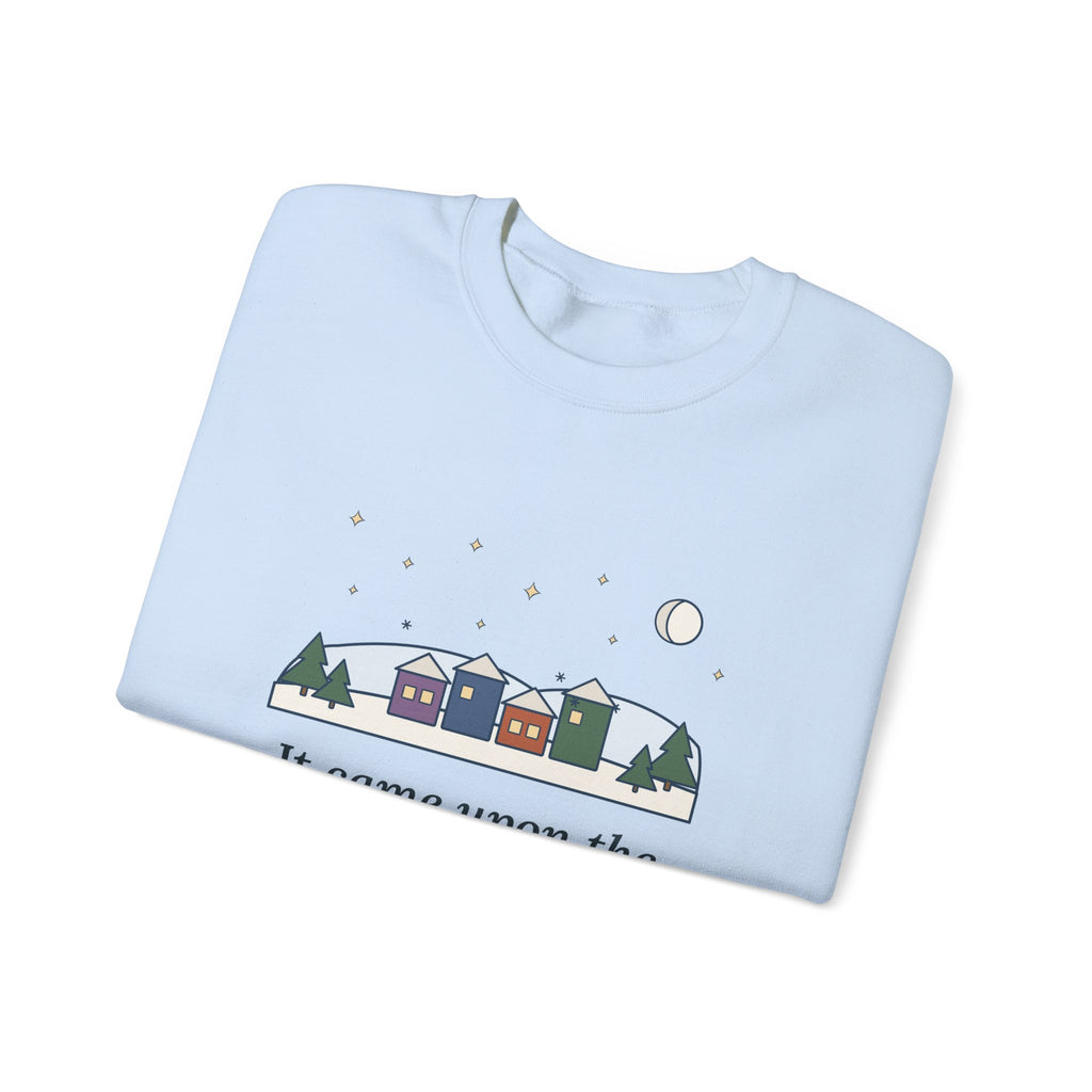 It Came Upon the Midnight Clear Sweatshirt, Christmas Sears Quote Crewneck with Clear Midnight