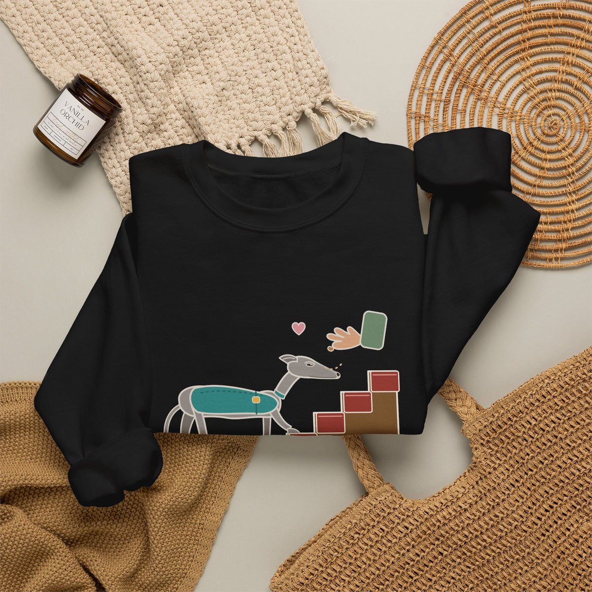 Greyhound Crewneck Sweatshirt - Retired Racer. Stairs Are the New Event. Adopter Gift
