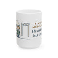 Large 15oz Marathon Medical Tent Nurse Mug - Runner Checks His Watch Race Day Nurse Gift