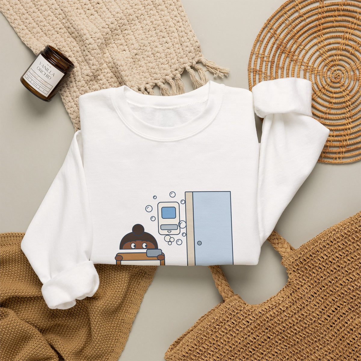 Infection Preventionist Crewneck Sweatshirt - Foam In. Foam Out. I'm Counting.