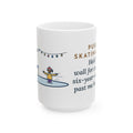 Held the Wall for an Hour, A Six-Year-Old Skated Past Me Backward 15oz Mug, Large Funny Ice Skating Coffee Mug
