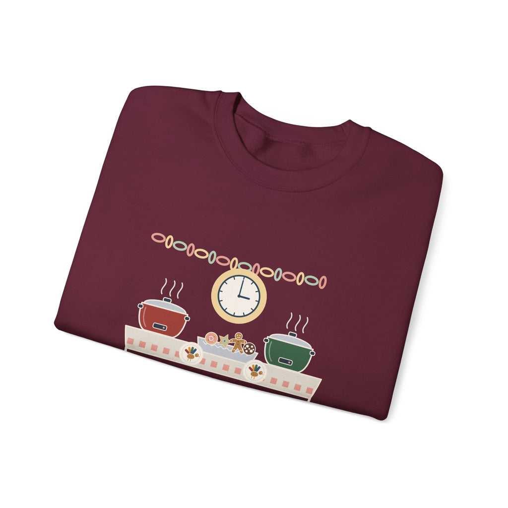 Night Shift Nurse Crewneck Sweatshirt - Holiday Potluck Starts at 0300, Gift for Nurses Working the Holiday Shift