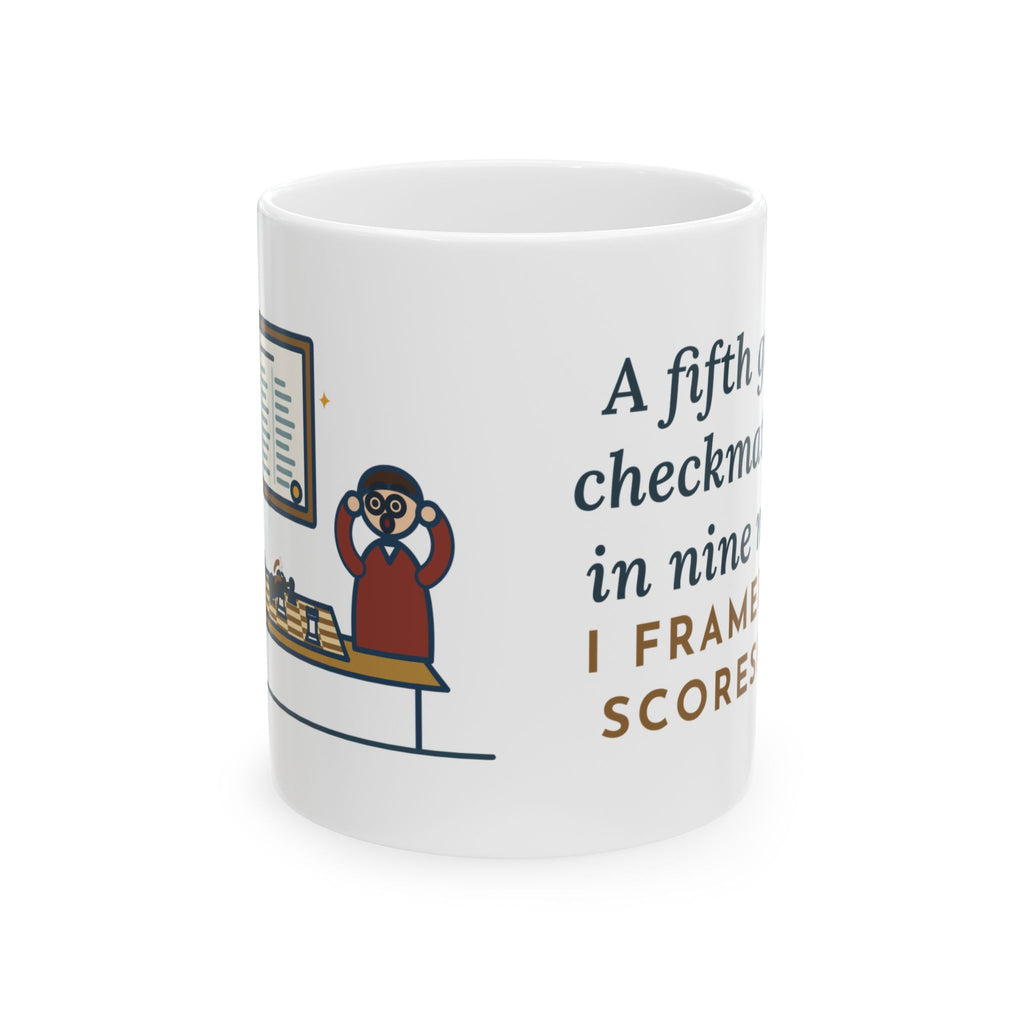 Chess Club Adviser Coffee Mug 11oz - A Fifth Grader Checkmated Me in Nine Moves