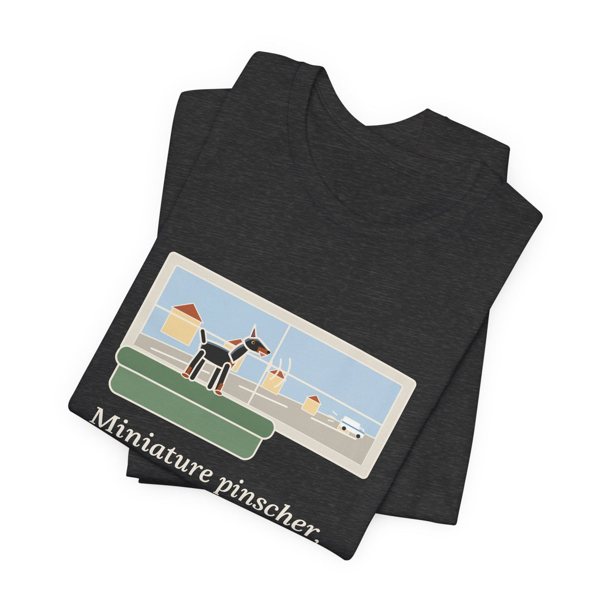 Miniature Pinscher T-Shirt - Nine Pounds, Barked the Mail Truck All the Way Down the Street
