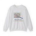 Yearbook Staff Crewneck Sweatshirt - Who's the Kid in Row Three?