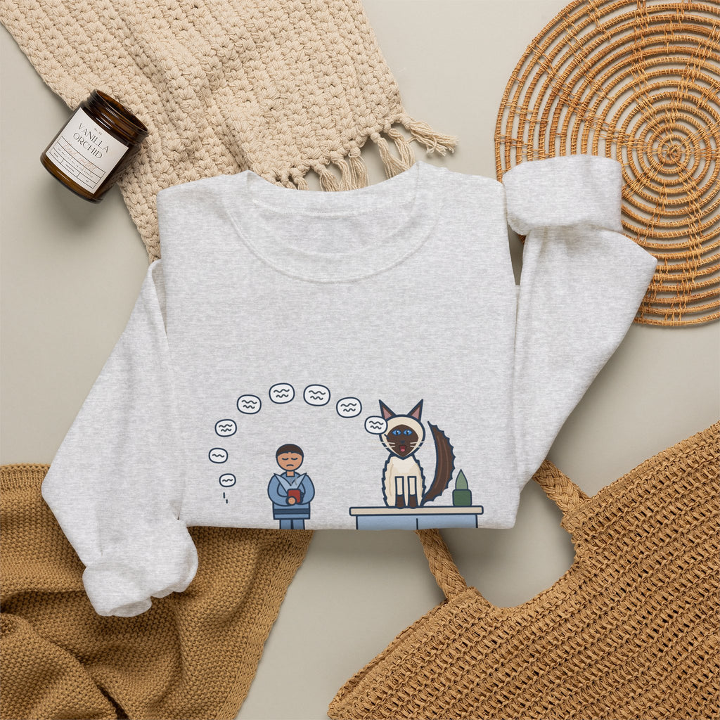 Balinese Cat Crewneck Sweatshirt - The Balinese Replied for Ten Minutes