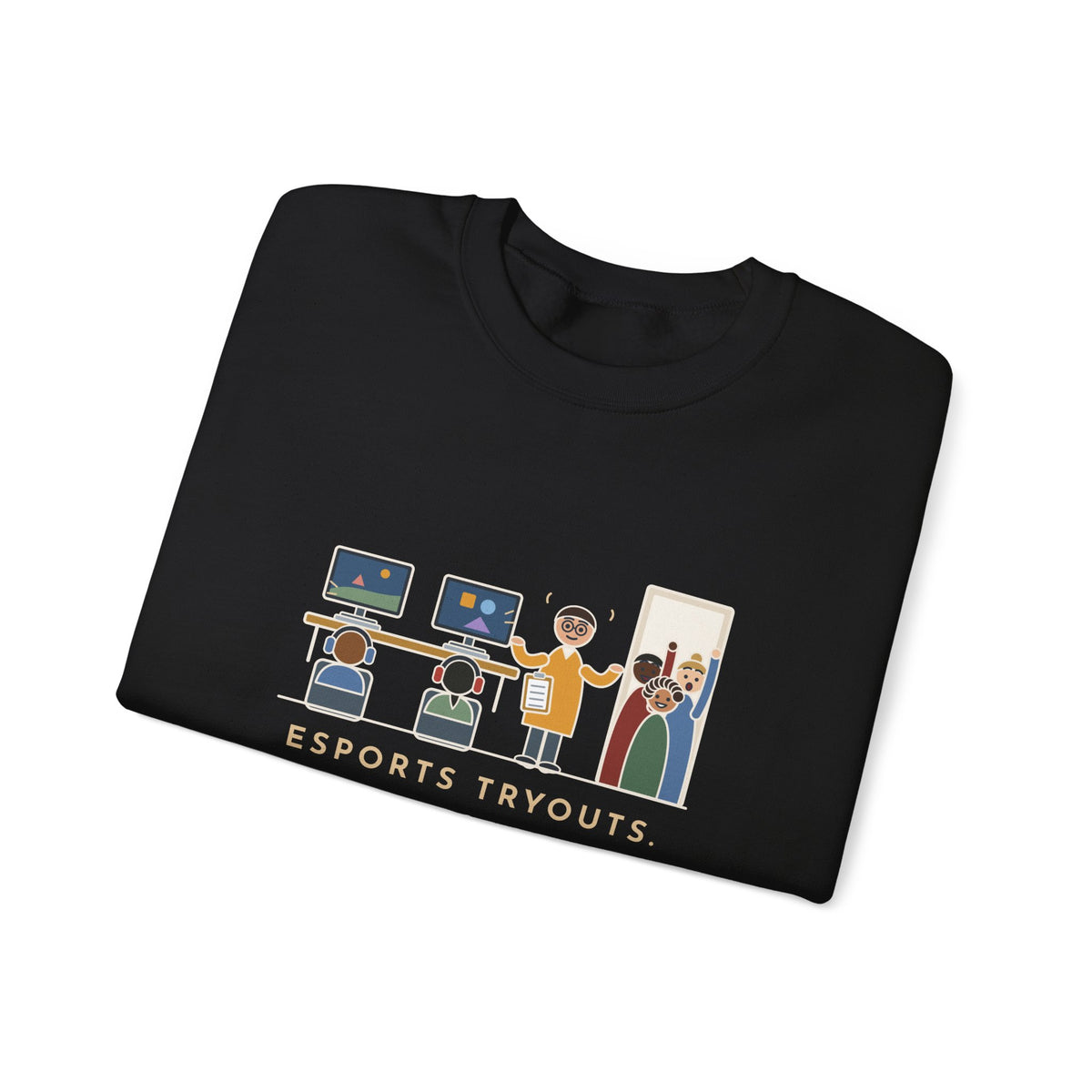Esports Club Adviser Crewneck Sweatshirt - Tryouts and the Count It as PE Question Gift