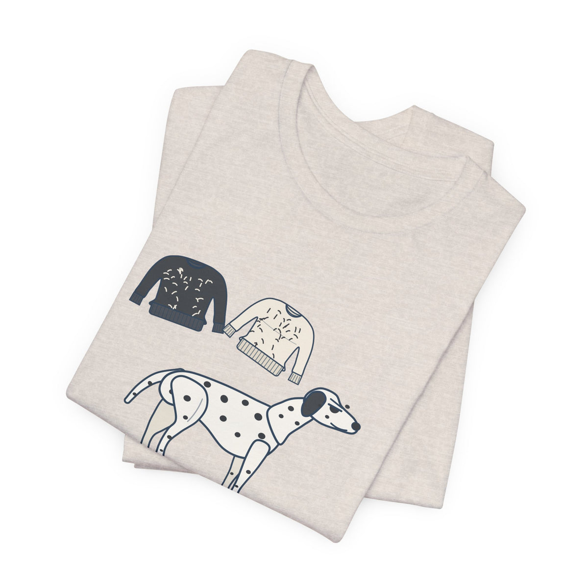 Dalmatian T-Shirt - Sheds in Both Colors. Funny Dalmatian Owner Tee