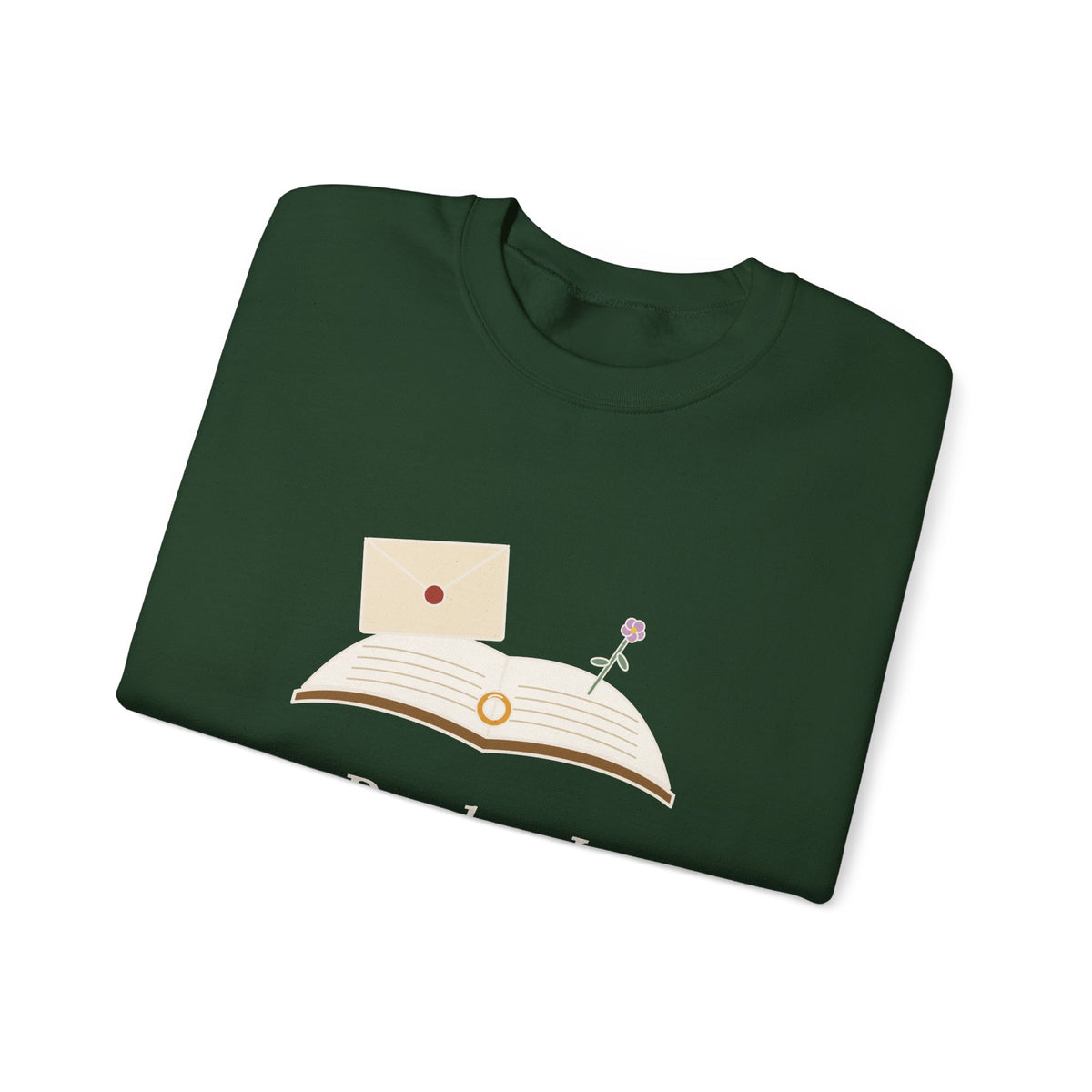 Reader, I Married Him Sweatshirt, Wedding Brontë Quote Crewneck with Letter and Ring