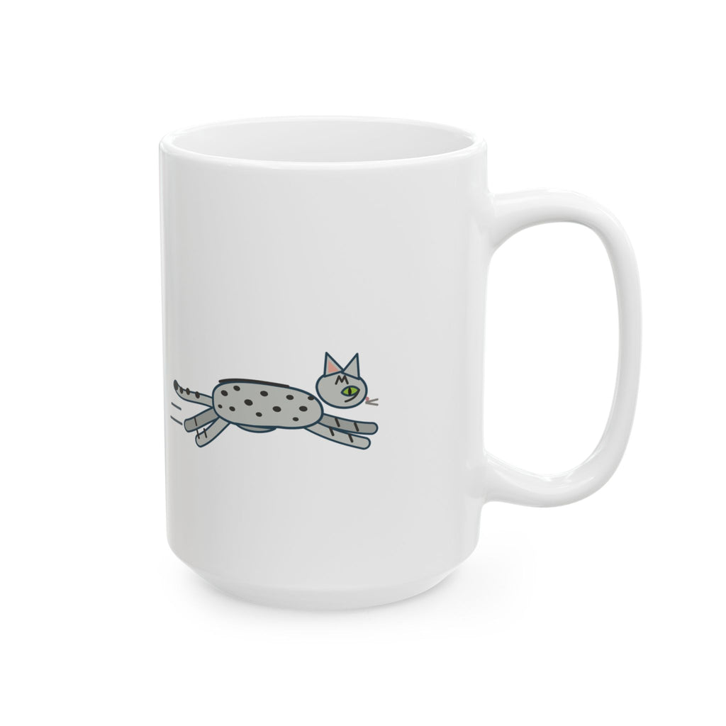 Large 15oz Egyptian Mau Mug - Straight to the Food Bowl