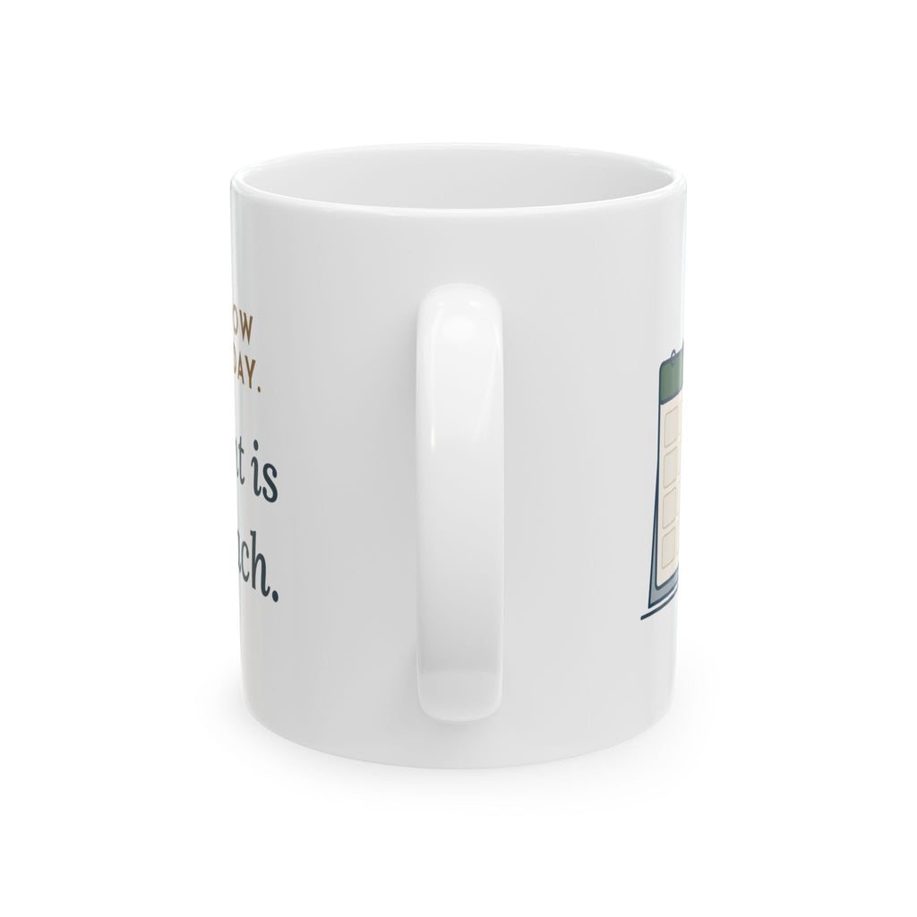 Clinical Research Nurse Mug - Visit Window Closes Friday, Participant Is at the Beach