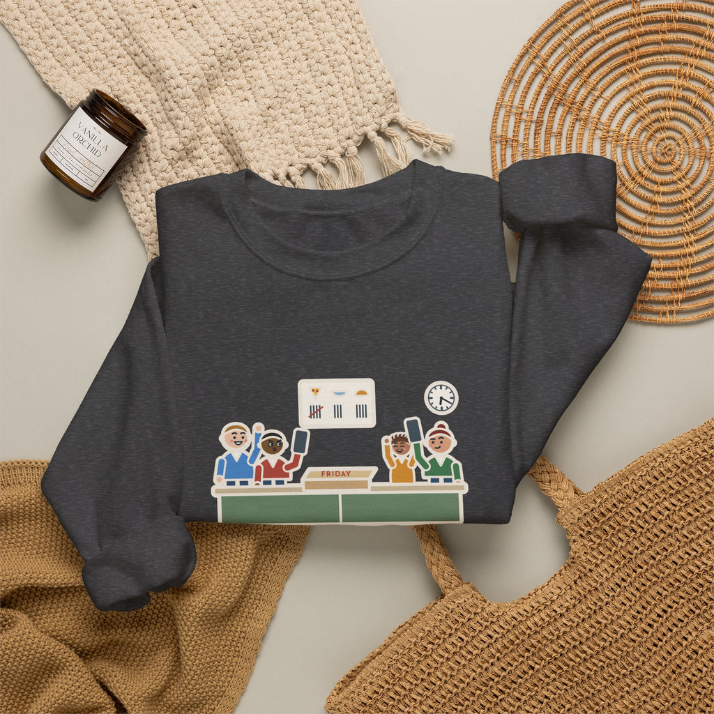 Family Dinner Sweatshirt, Twenty Minutes of Debate, Same Pizza Place as Last Friday, Funny Kitchen Vote Crewneck