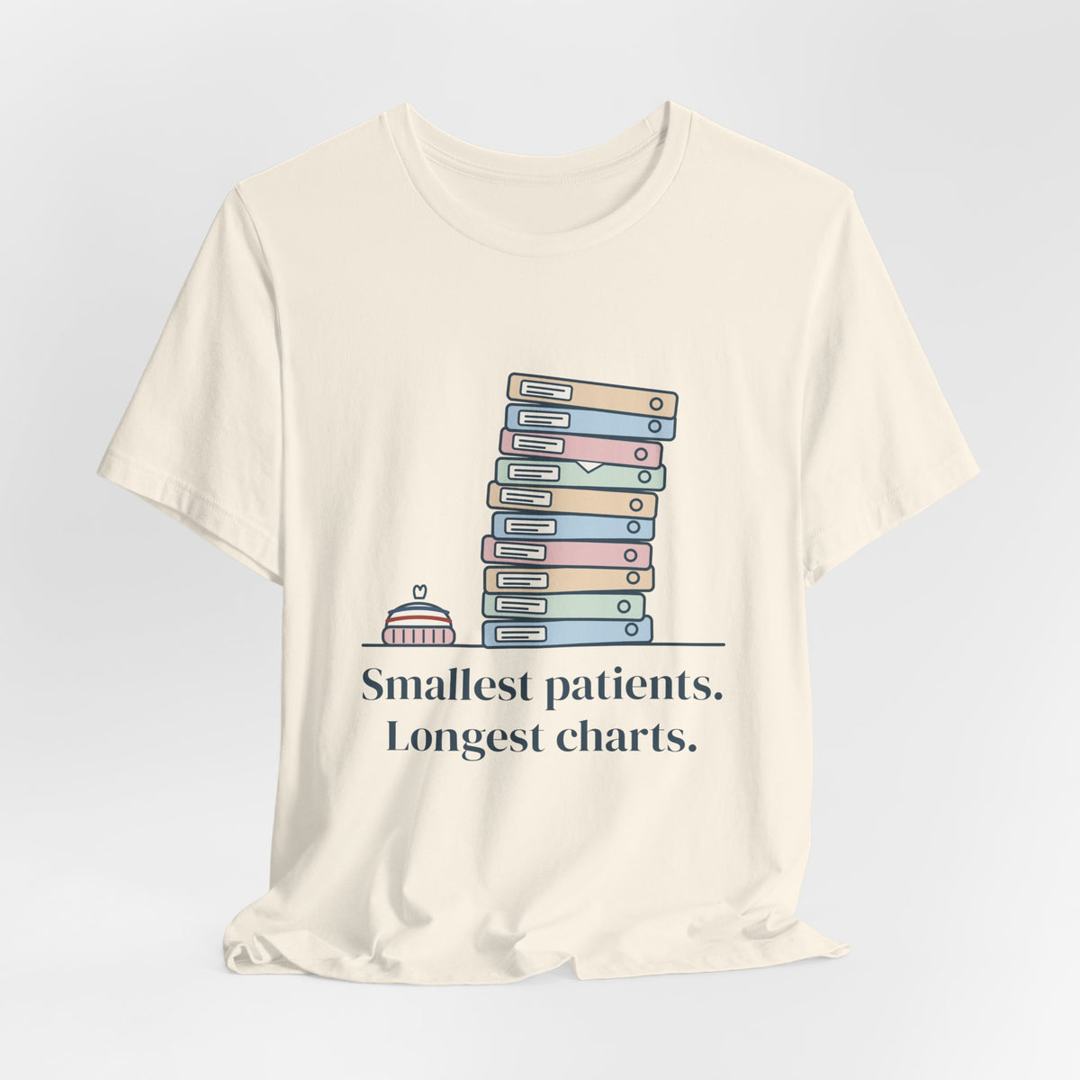 NICU Nurse Shirt - Smallest Patients. Longest Charts. Funny Neonatal Nurse T-Shirt Gift