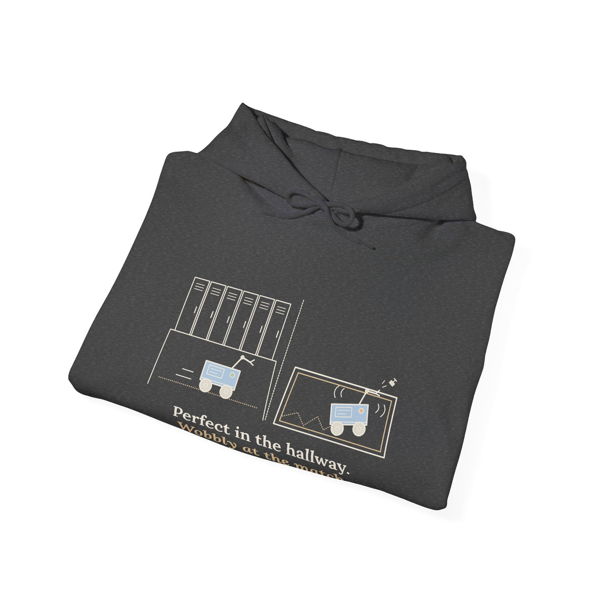 Robotics Team Coach Hoodie - Wobbly at the Match Robot Club Sweatshirt