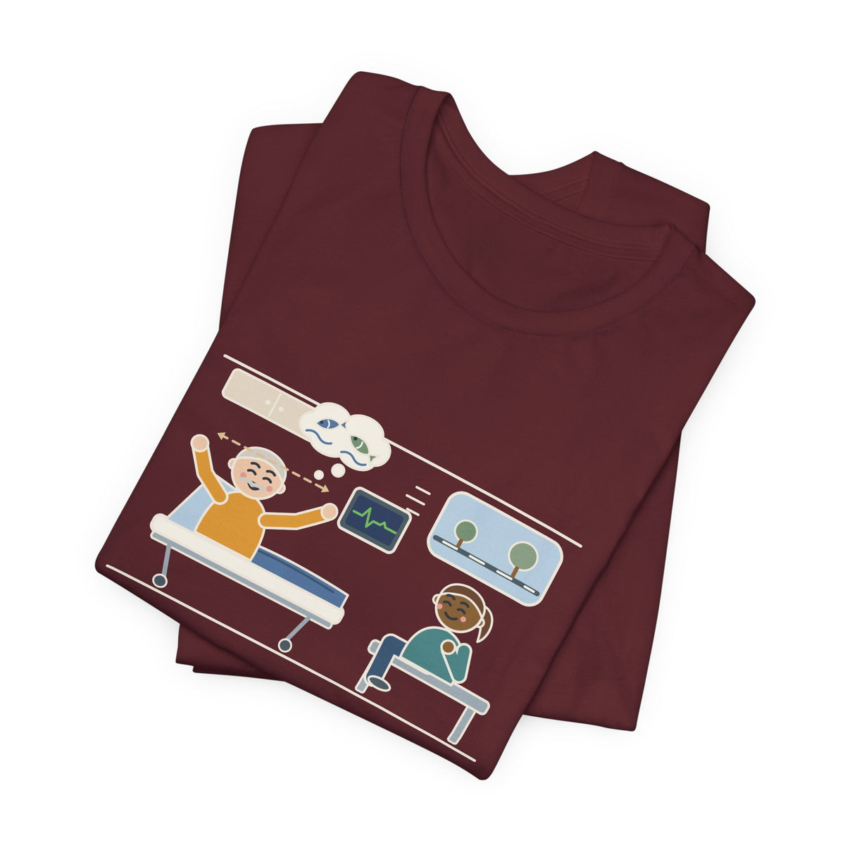 Interfacility Transport Nurse T-Shirt - Two-Hour Transfer, Heard Every Fishing Story Funny Tee